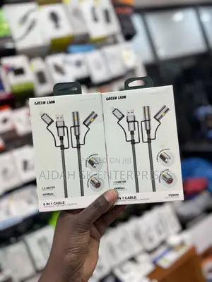 Green Lion 6 In1 Cable Charging, Led Light, Ignition