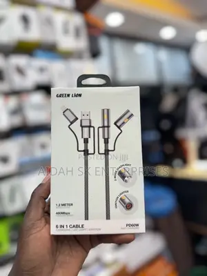 Green Lion 6 In1 Cable Charging, Led Light, Ignition