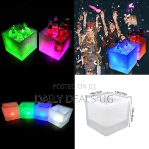 Smeta Led Ice Bucket Color Changing Led Cooler Bucket Double Layer