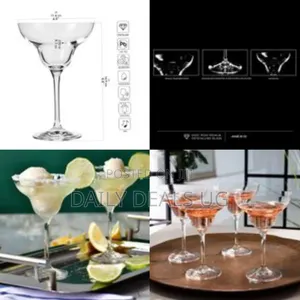 6 Pieces of Stemmed Bar Margarita Cocktail Glasses Perfect for Home