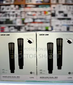 Brand New Green Lion Wireless Dual Mic Cordless Microphone