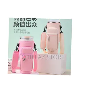 Water Bottle Carrier Bag With Stanley.