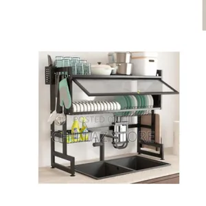 Over the Sink Dish Drying Storage Rack.