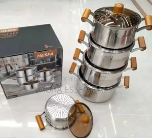Hesfa 5-piece Stainless Steel Pot Set