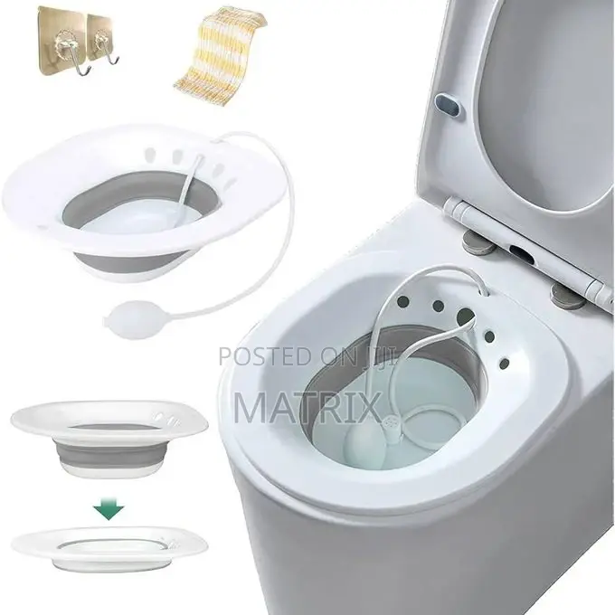 Steam Seat on Toilet Sitz Bath– Foldable Toilet Soaking Sink