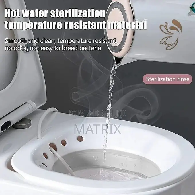 Steam Seat on Toilet Sitz Bath– Foldable Toilet Soaking Sink
