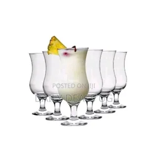 Bistro 6 Pieces of Juice Cocktail Glasses Mugs- Colorless