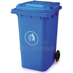 Outdoor 240l Plastic Waste Bin- Heavy Duty - Blue