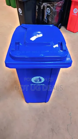 Outdoor 240l Plastic Waste Bin- Heavy Duty - Blue