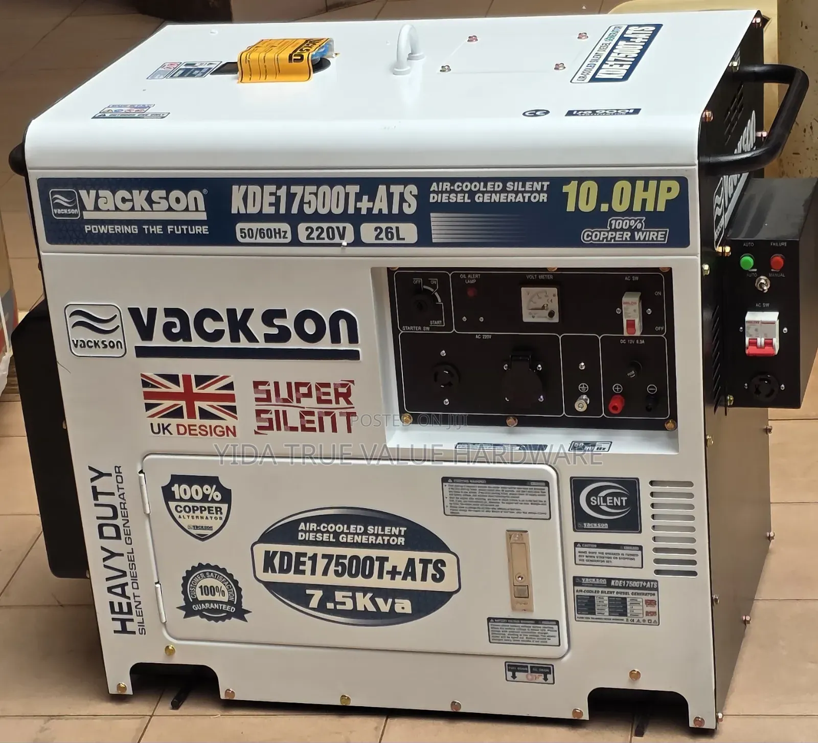 Generator 7.5kva Vackson With Ats