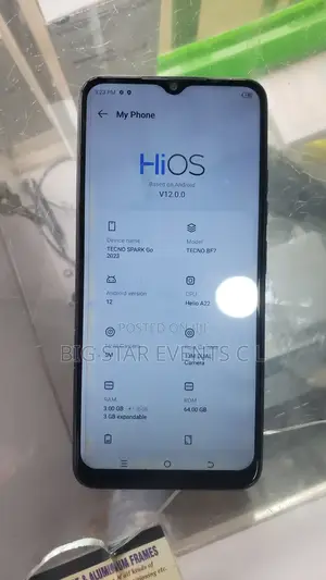 Tecno Spark Go 2023 64 GB Blue