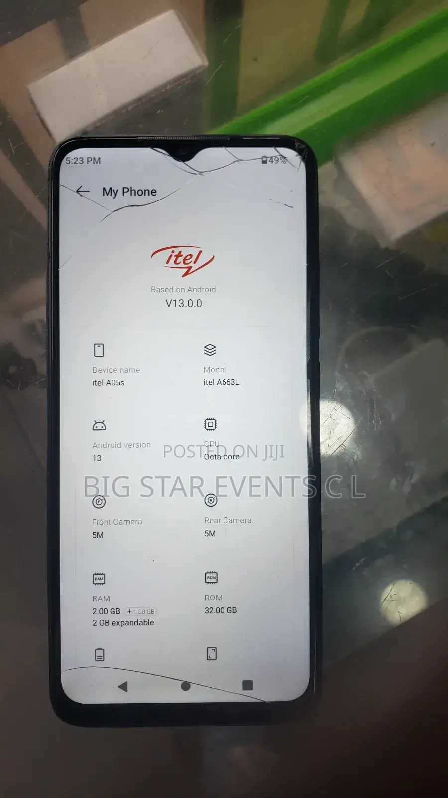 Itel A05s 32 GB Black