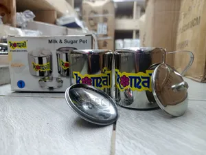 Komal Stainless Steel Milk Sugar Pot Set