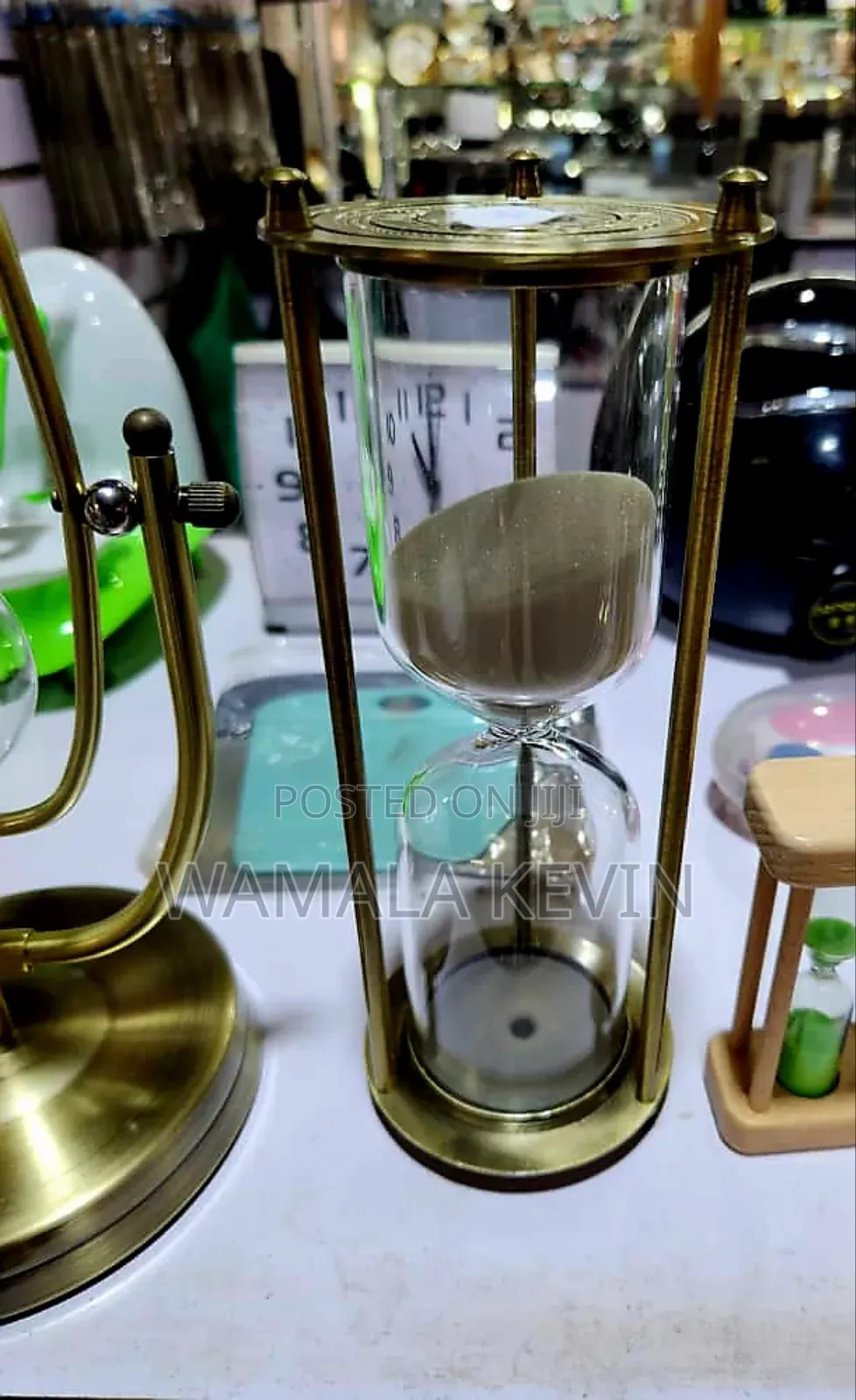 Decorative Brass Hourglass