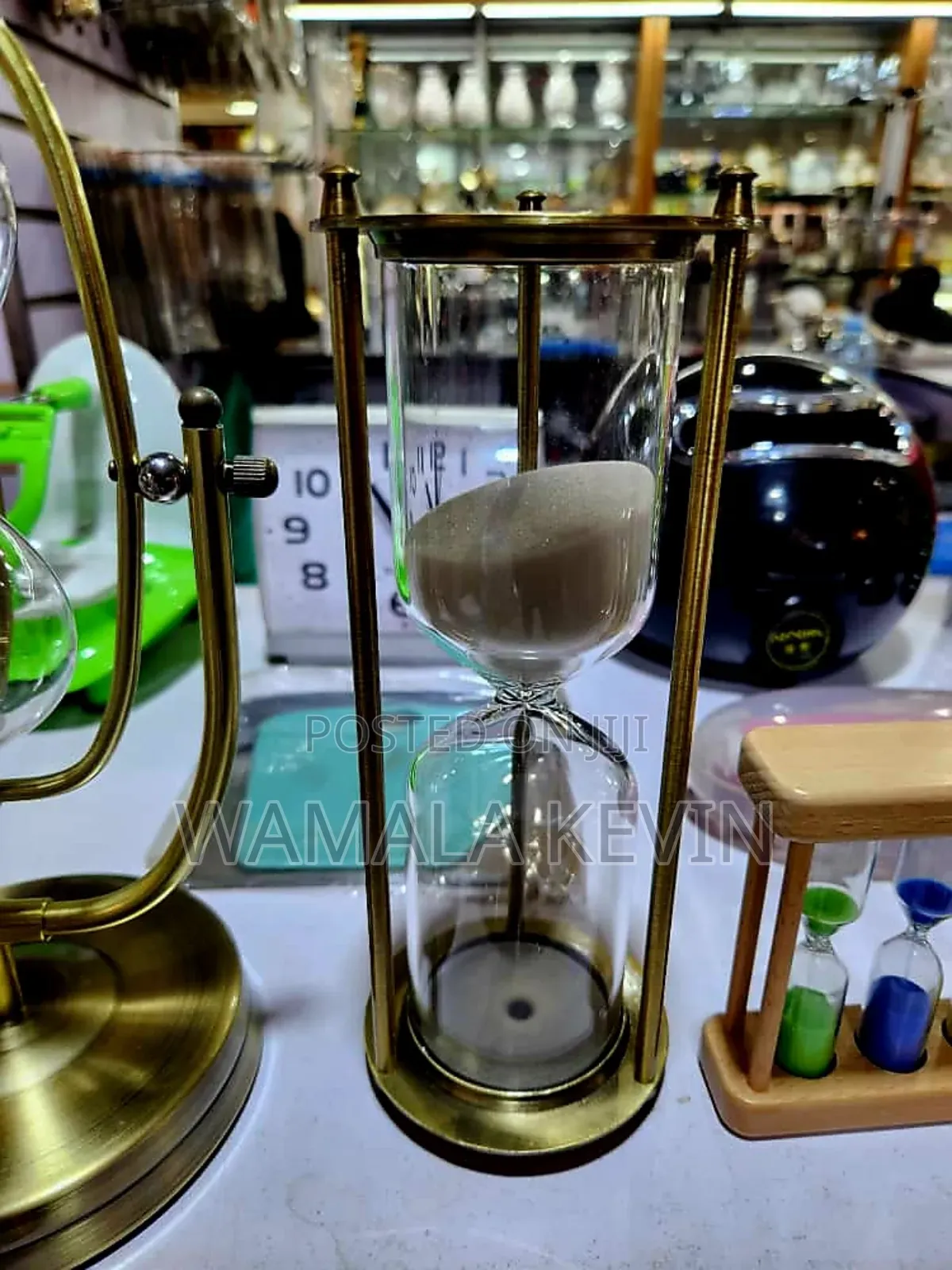 Decorative Brass Hourglass