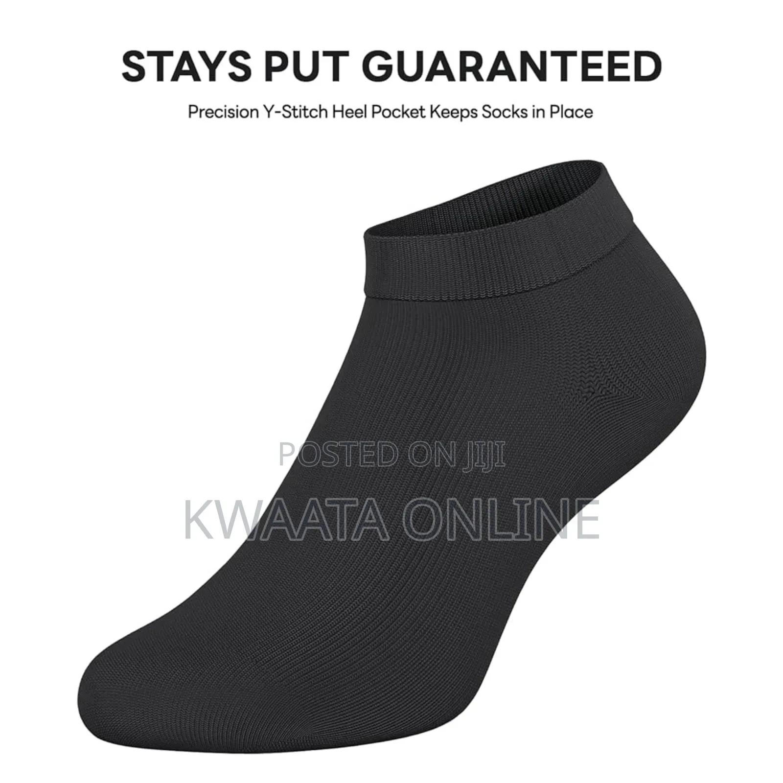 Ankle Socks 5 Pairs Premium Cotton Non Slip Lightweight Low Cut Socks