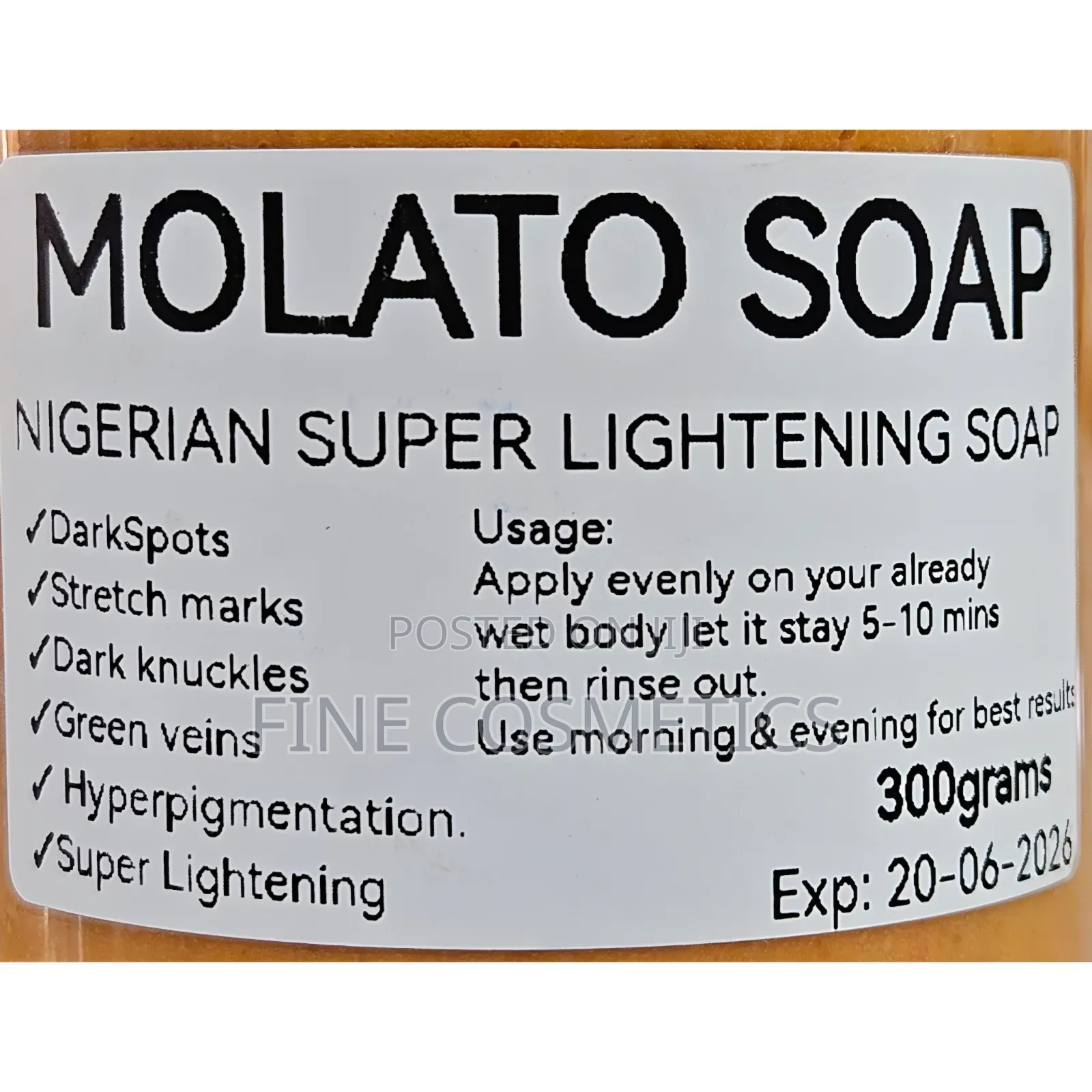 Executive Molato Soap, Vip Nigerian Super Lightening Darkspots Remover