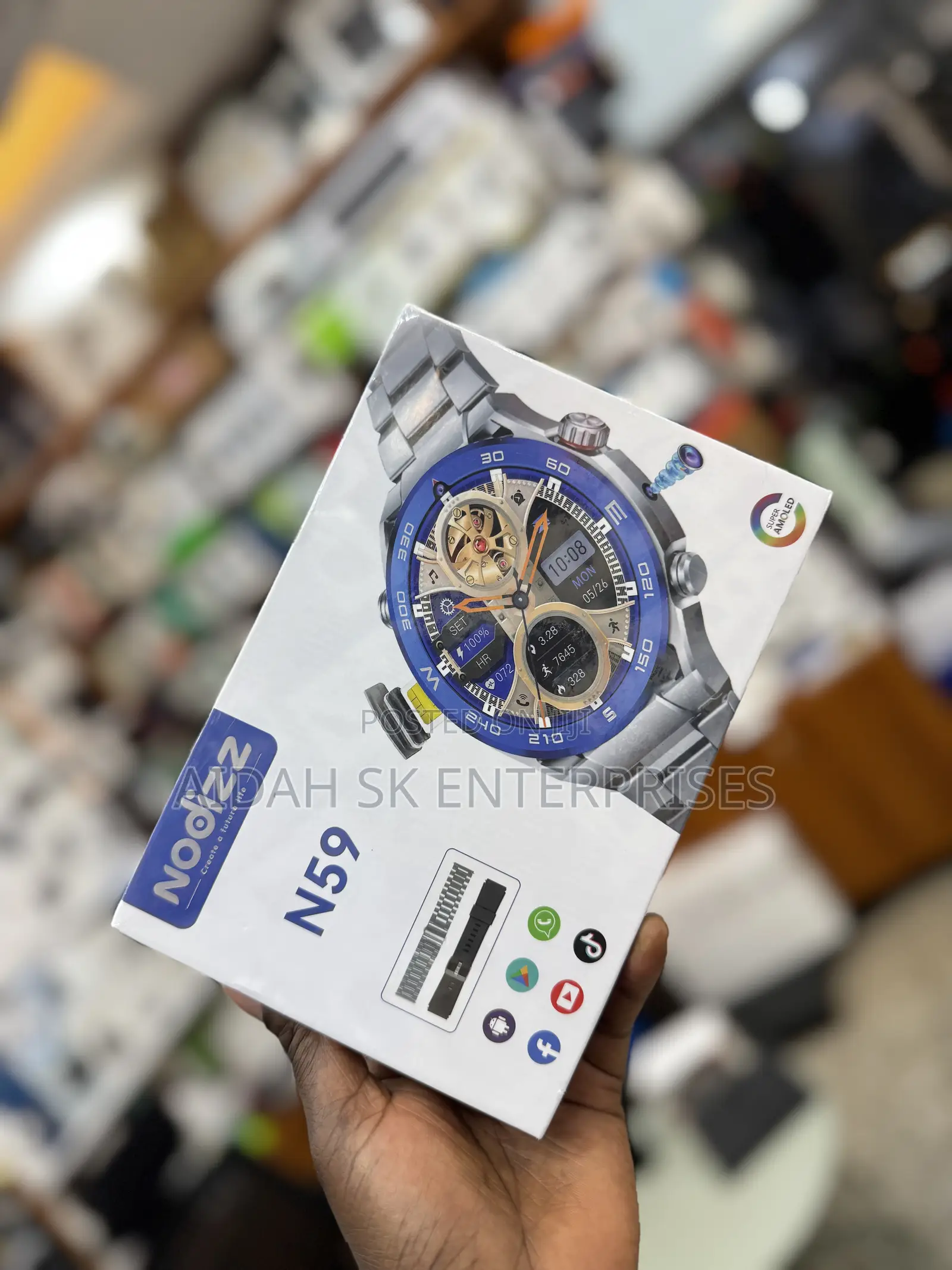 Nodizz N59 Android Smart Watch, Dual Camera, 4gb Ram, 64gb Rom 