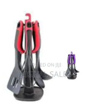 7 Piece Silicone Non Stick Kitchen Tool Cooking Utensils Serving