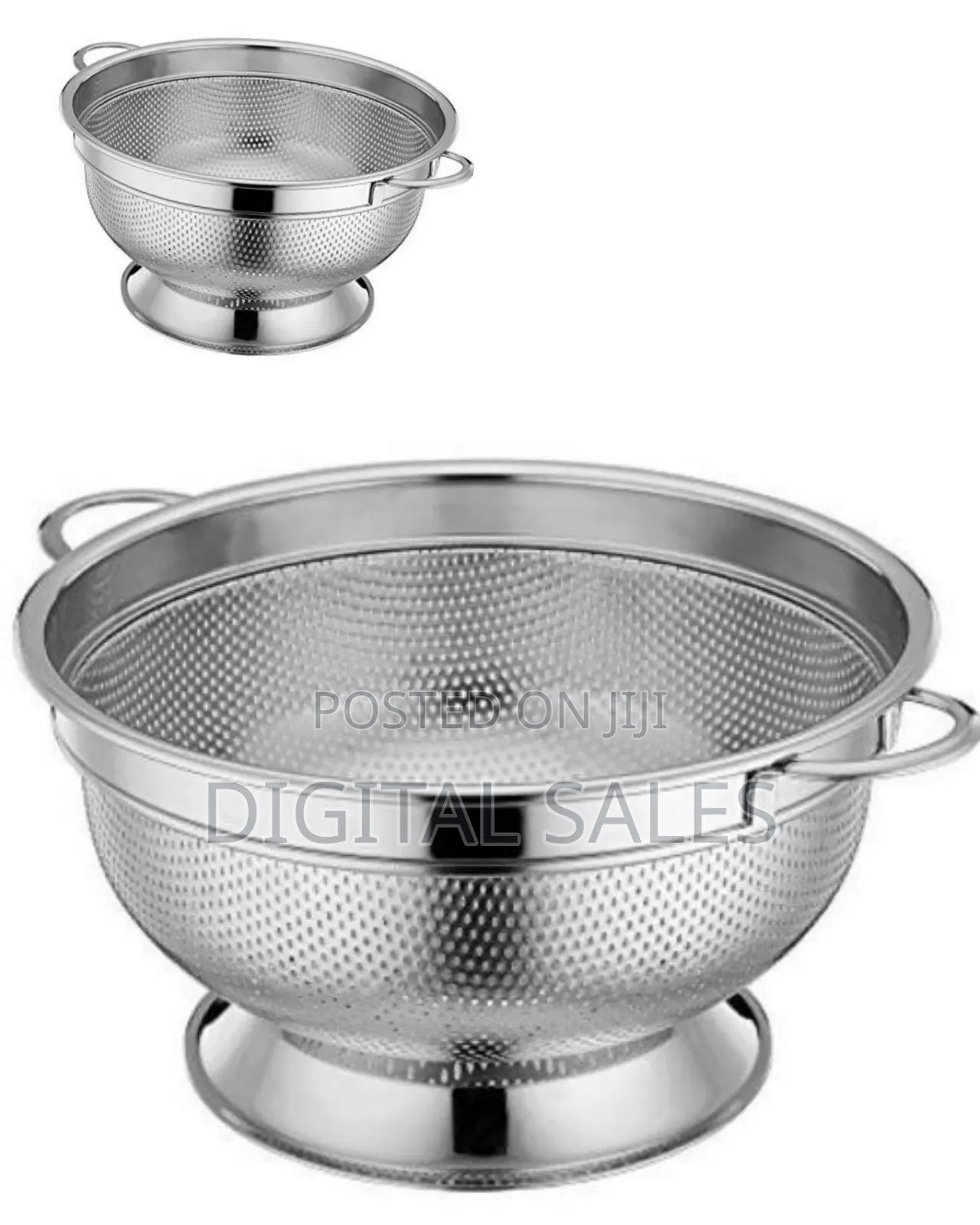 Other 36cm Rice,Vegetable Washing Strainer/Colander- Silve
