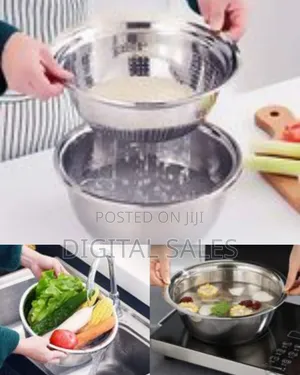 Other 28cm Kitchen Round Stainless Steel Rice,Vegetable Washing