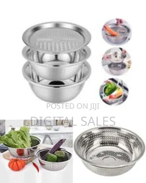 Other 3 In1 Colander Basin, Grater Strainer Rice Drain Basket Salad