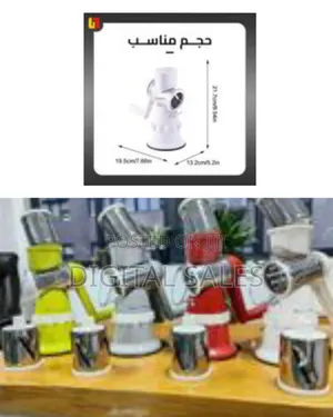 Multifunctional 3 in 1 Spiral Slicer Hand Vegetable Slicer Kitchen