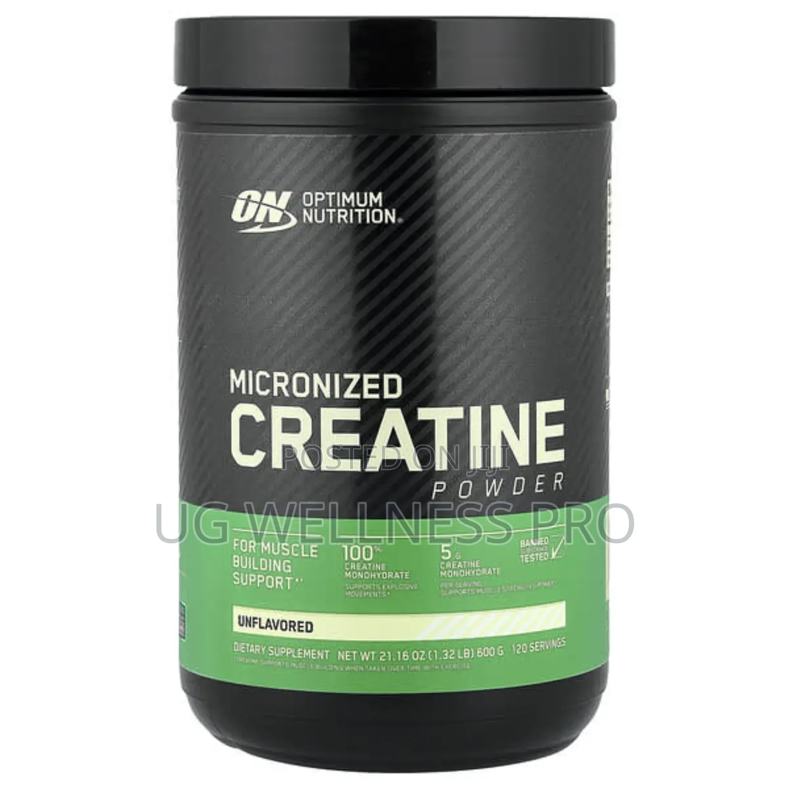 On Micronized Creatine Powder, Unflavored, 600g 120 Serving