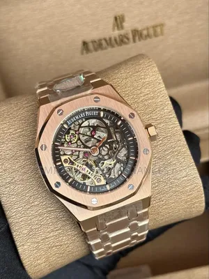 Audemars Piguet Men's Rose Gold Mechanical Wrist Time Piece