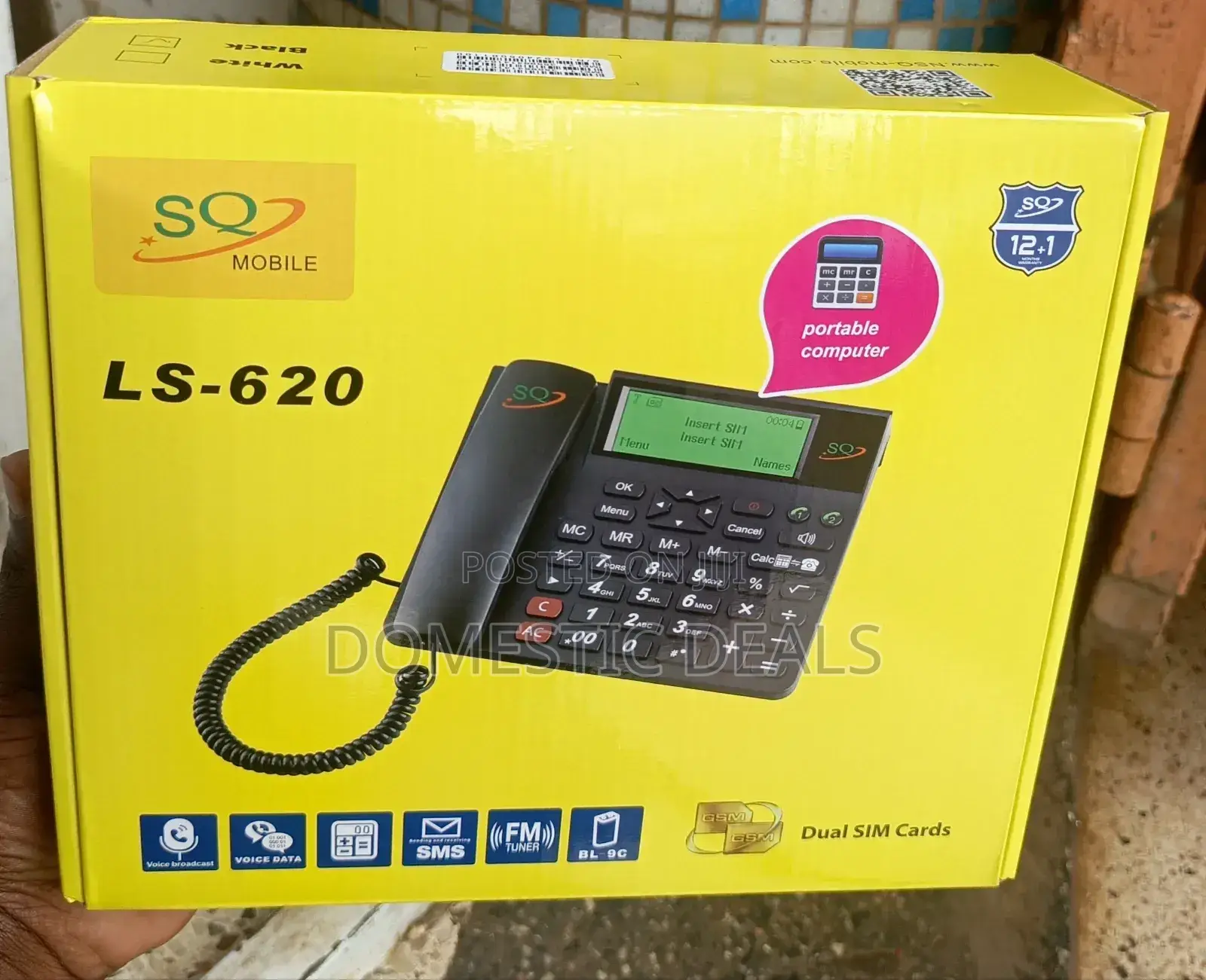 Sq Ls Landline Phone With Calculator