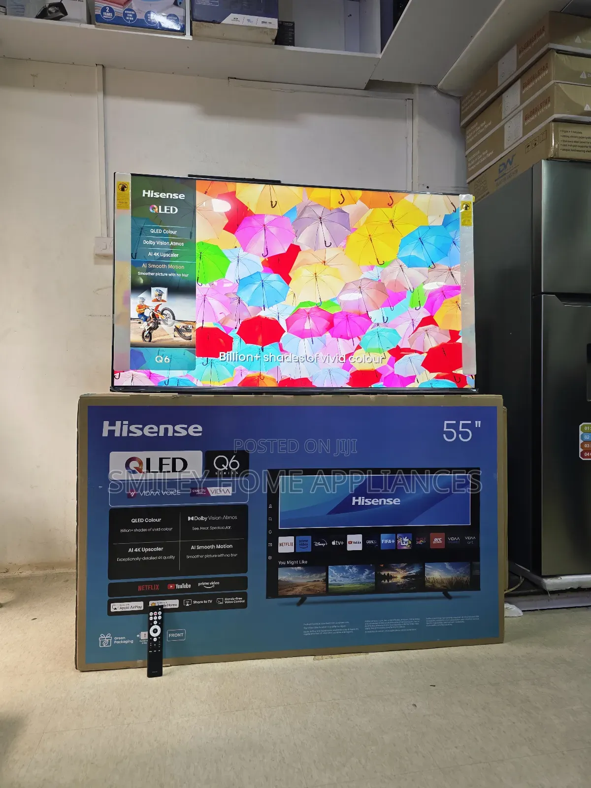 Q6 Series 55q6q Hisense 55inches Qled- Quantum Dot Display Smart Tv