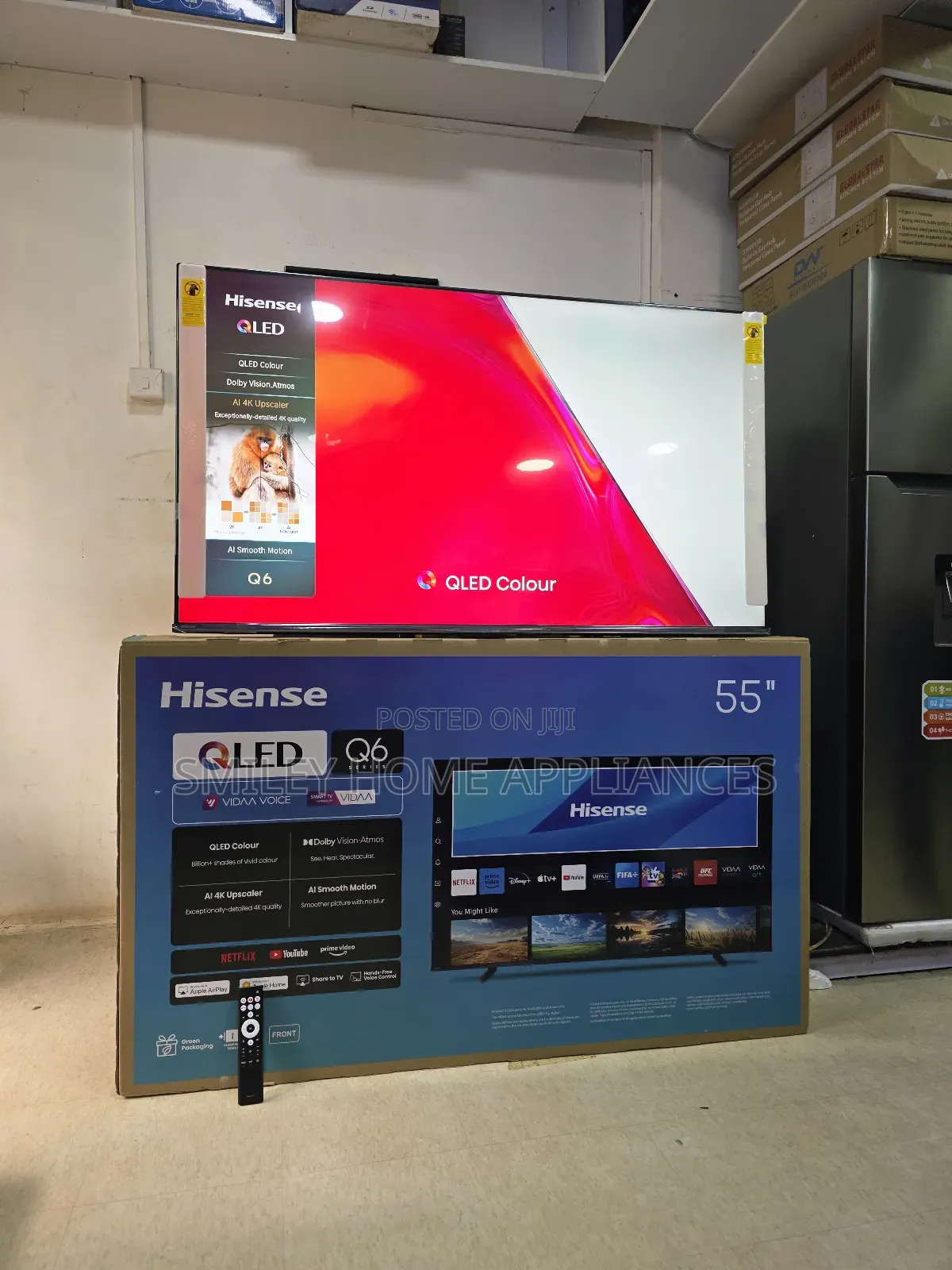 Q6 Series 55q6q Hisense 55inches Qled- Quantum Dot Display Smart Tv