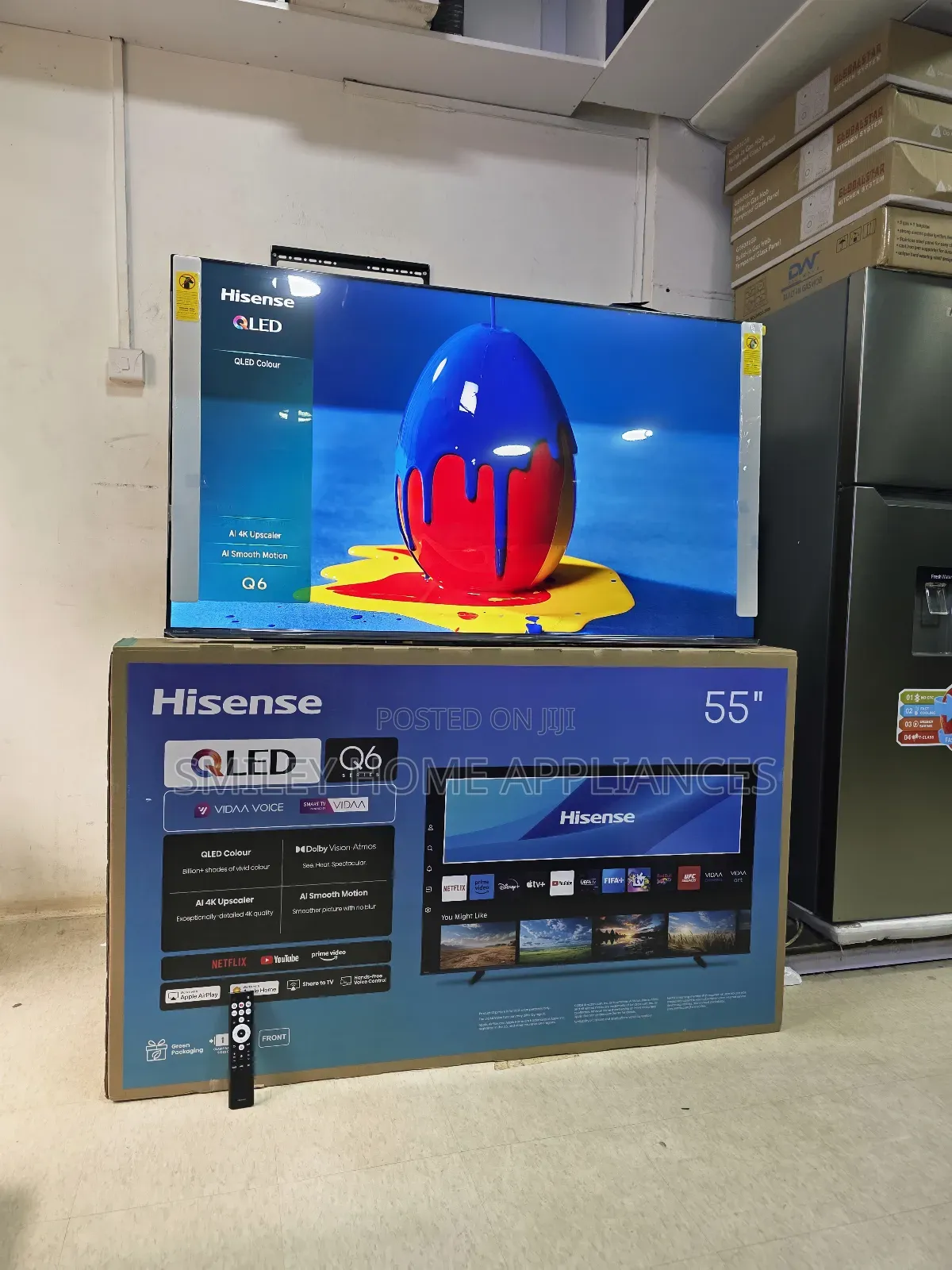 Q6 Series 55q6q Hisense 55inches Qled- Quantum Dot Display Smart Tv