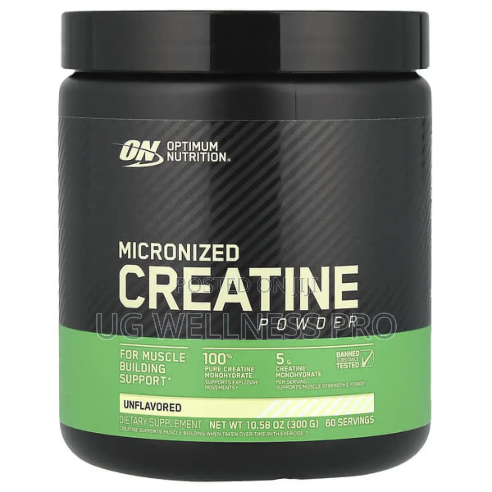 Optimum Nutrition, Micronized Creatine Powder, Unflavored, 300g 60 Ser