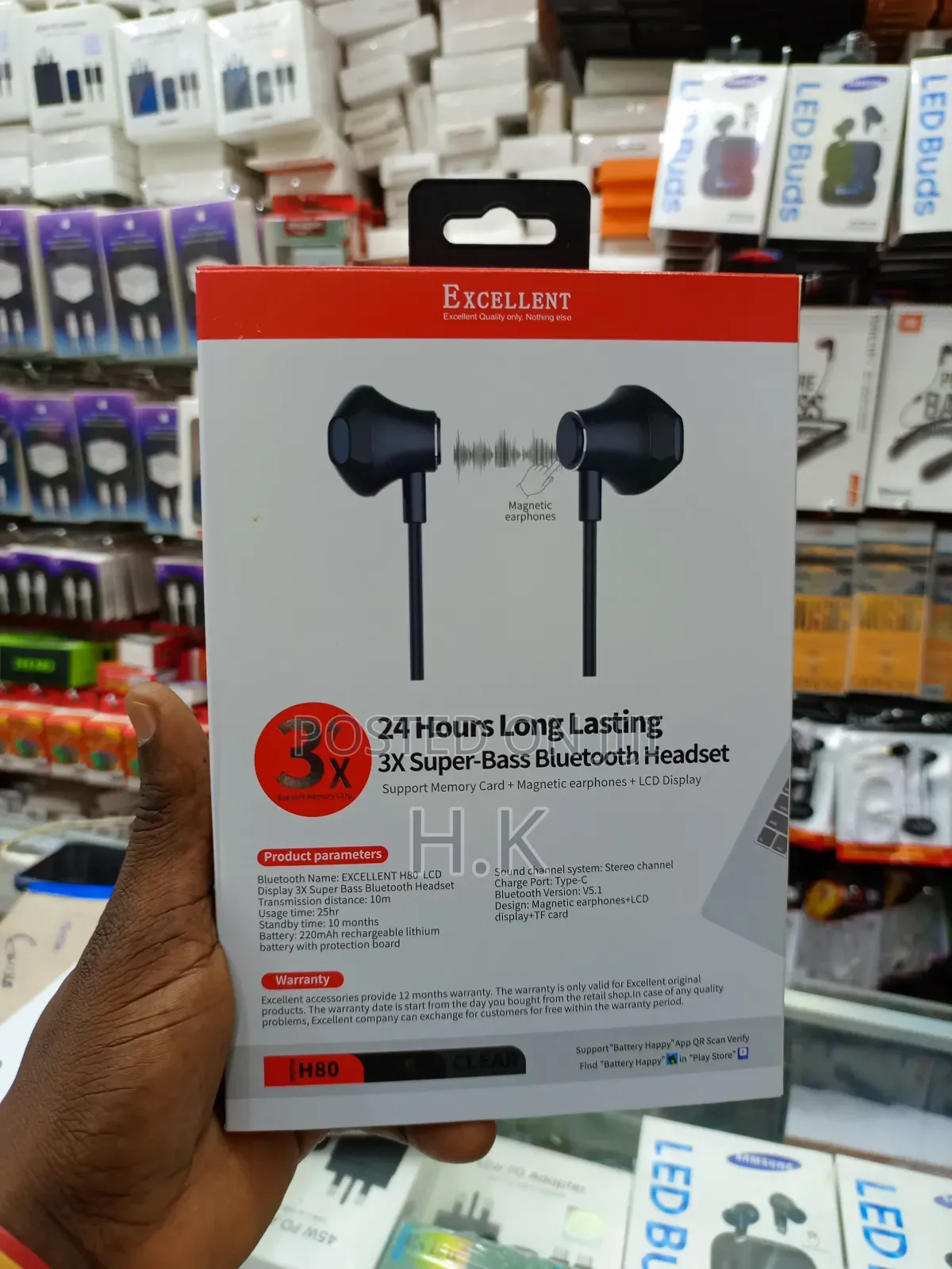Excellent 3x Super-bass Bluetooth Headset.