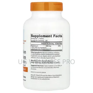 High Absorption Magnesium Glycinate , 200 Mg, 240 Tablets