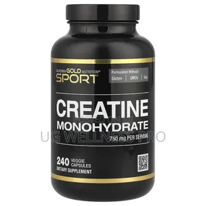 California Gold Nutrition, Sport, Creatine, 750 Mg, 240 Veggie Caps