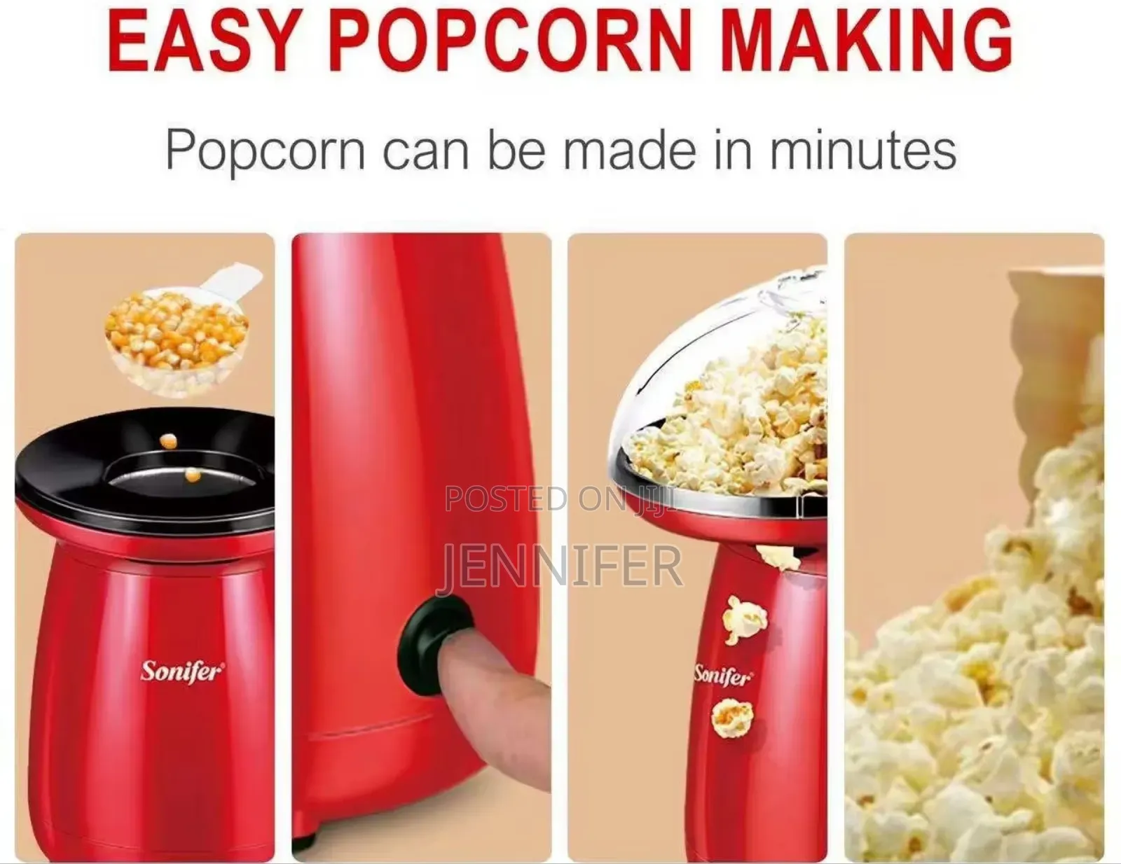 Sonifer Oil Free Automatic Popcorn Maker