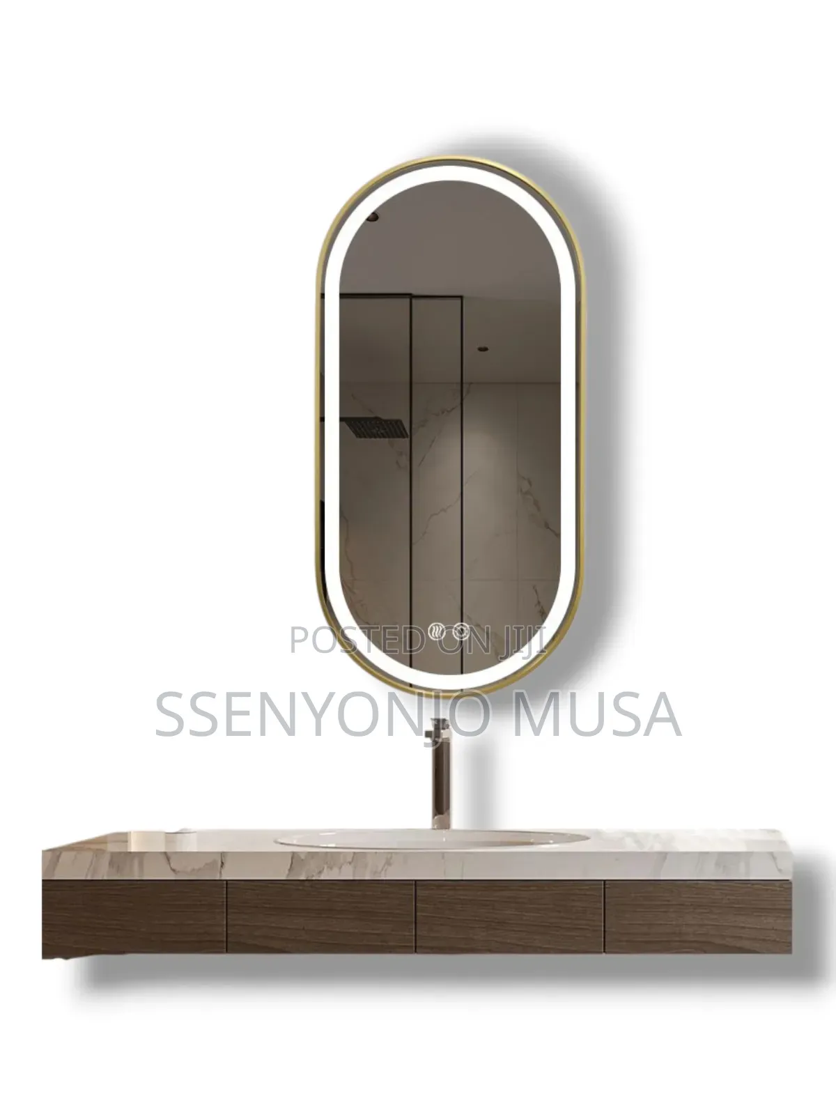 50x80/90cm Led Bathroom Mirror-Modern, Wall Mounted, 3-Color