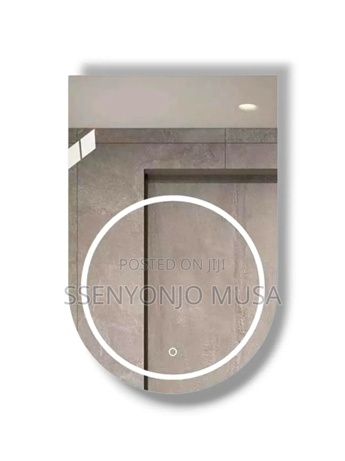 24''x35'' Led Semi-Oval Mirror - Frameless, 3 Light Options