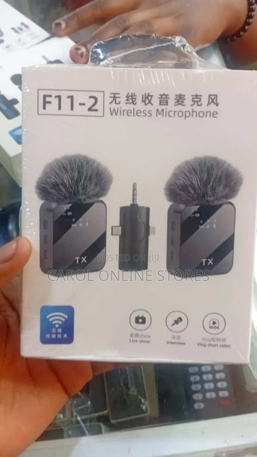 F11-2 Wireless Microphone for Recording