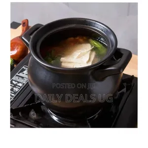4.8l Stockpot Dish Casserole Clay Ceramic Earthen Stew Cooking Pot Pan