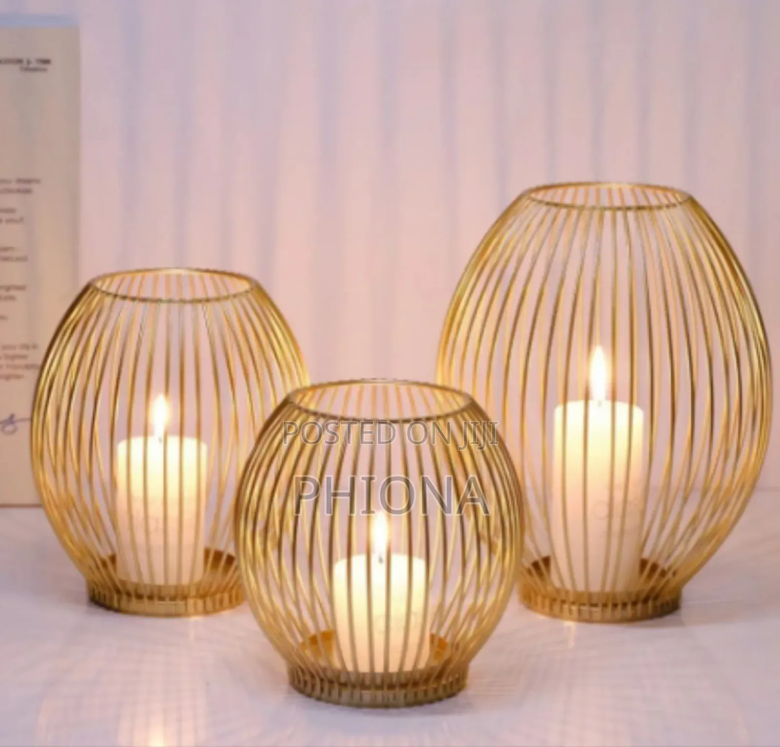 Candle Holder Lamps 3pcs