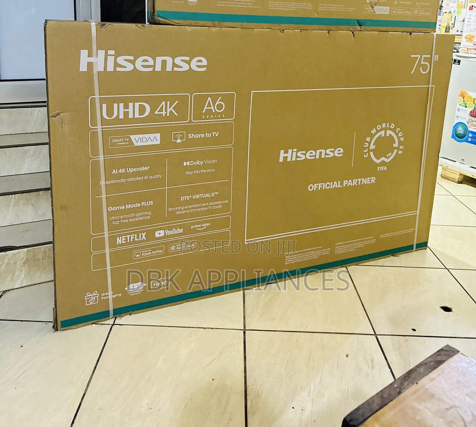 Hisense 75 Inch With 3 Years Warranty