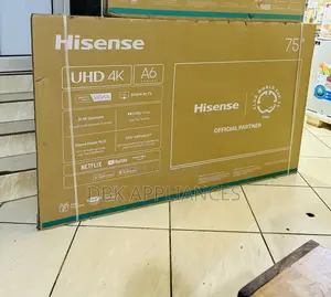 Hisense 75 Inch With 3 Years Warranty
