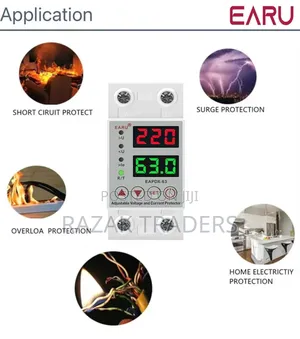 Electric Voltage Protector 63a 230v | Adjustable Over Under