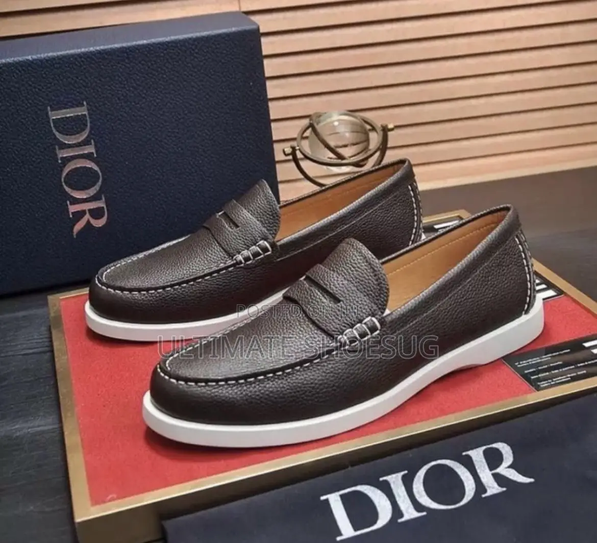 Dior Mens Leather Loafers