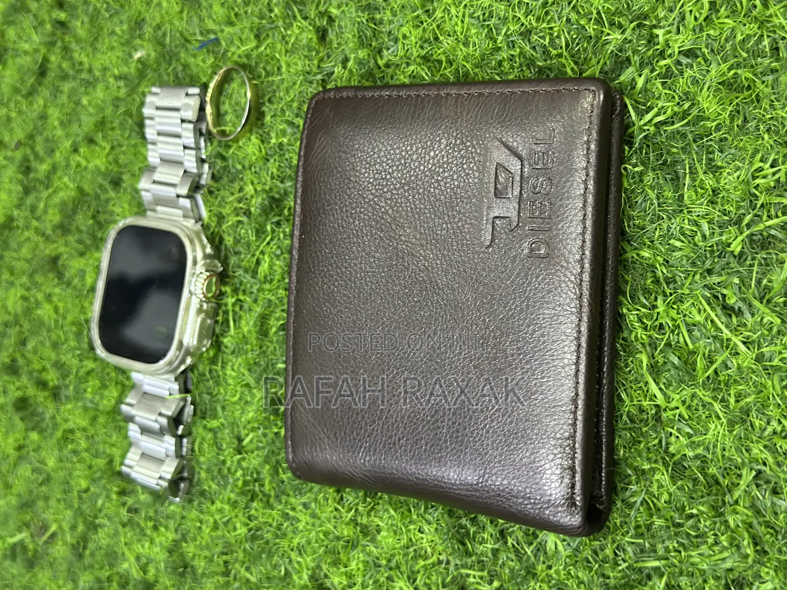 Original Men’S Dark Tan Diesel Leather Wallet
