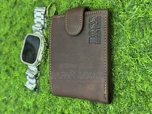Original Men’S Coffee Brown Hugo Boss Leather Wallet