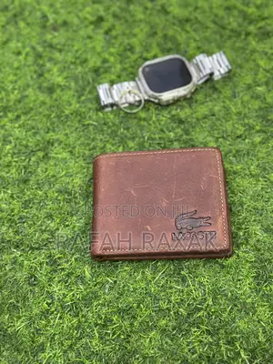 Original Men’S Lacoste Brown Leather Wallet